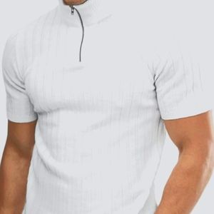 ASOS DESIGN Muscle fit T shirt with half zip